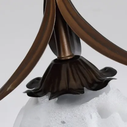 Modern Glass Flower-Shaped Pendant Light for Kitchen Image - 10