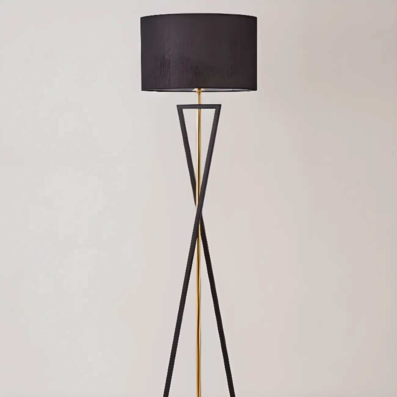 Modern Alloy Floor Lamp with Cloth Shade for Living Room Image - 10 | homeyfad