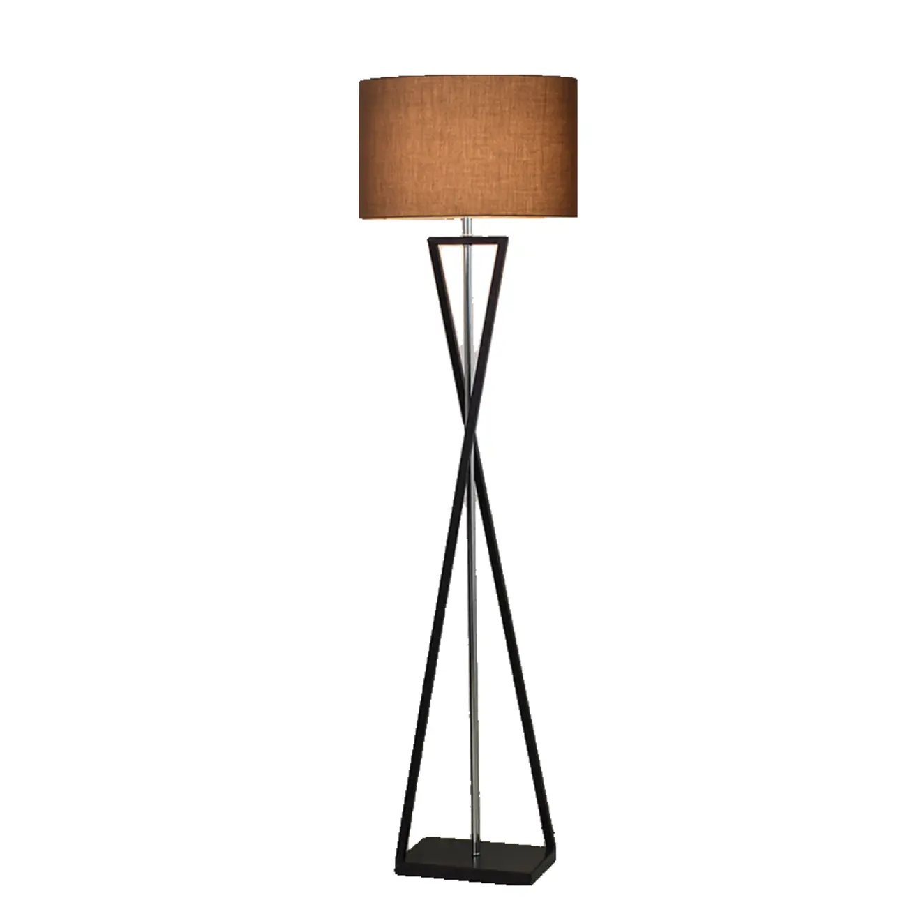 Modern Alloy Floor Lamp with Cloth Shade for Living Room Image - 11 | homeyfad