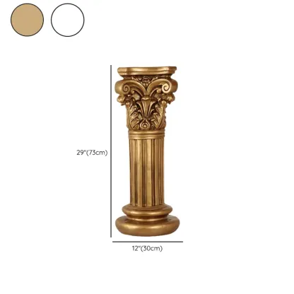 Victorian Gold Acrylic Round Hall Display Plant Stand #size