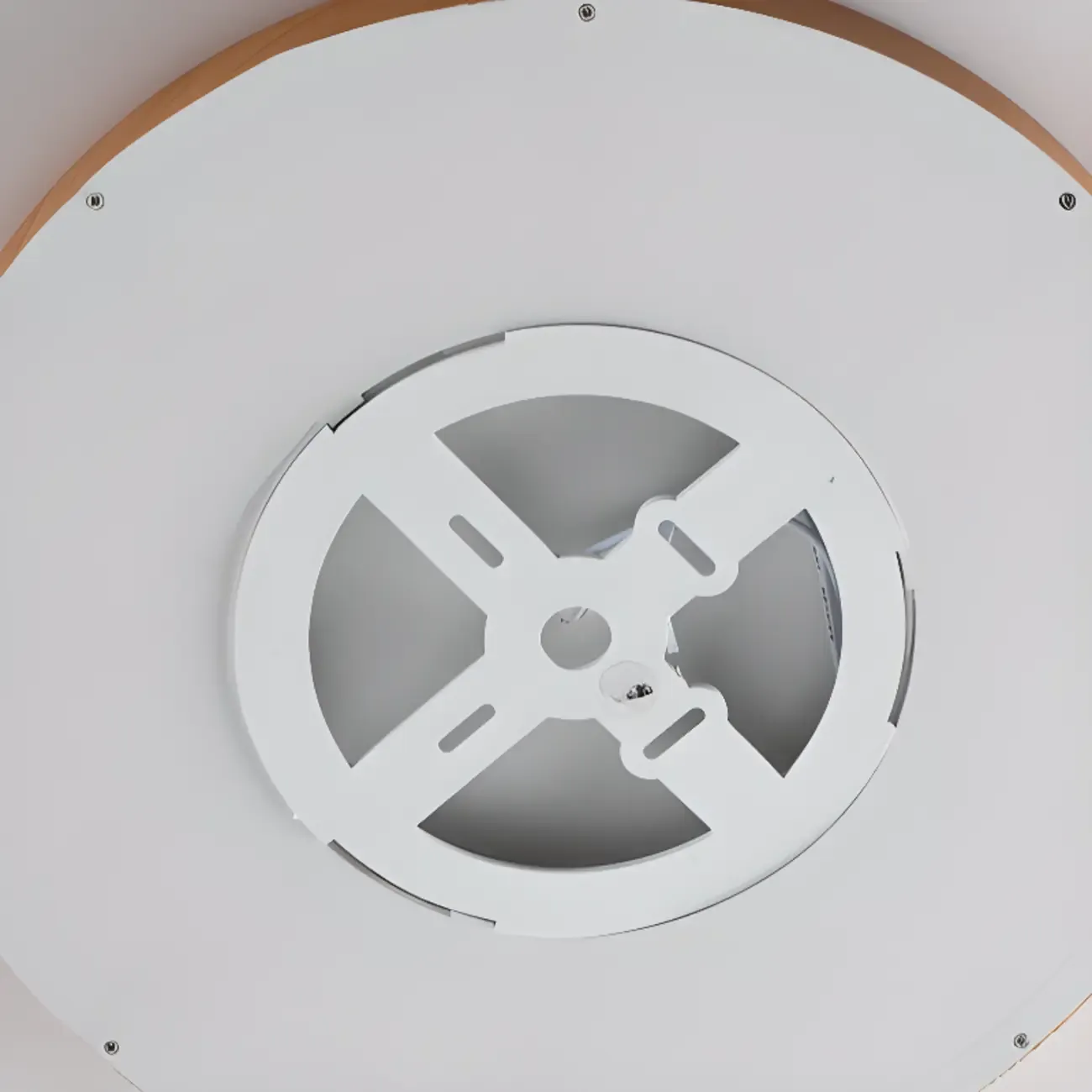 Simplistic Circular Acrylic Flush Ceiling Light in Dimmable Image - 14