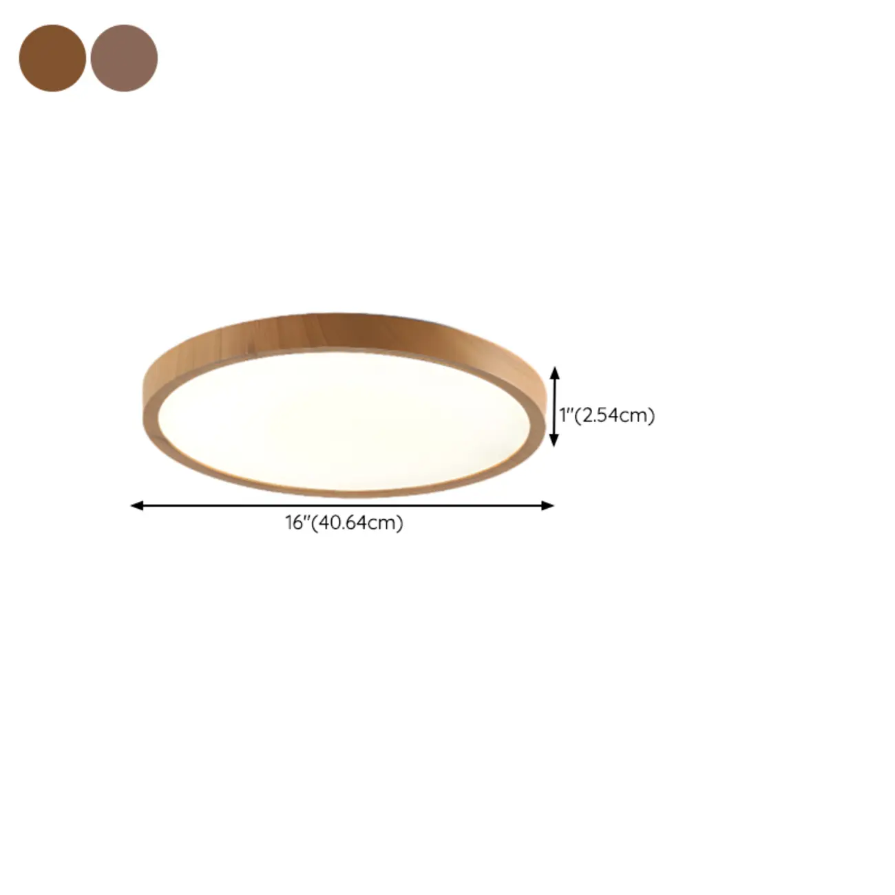 Simplistic Circular Acrylic Flush Ceiling Light in Dimmable Image - 18 | homeyfad