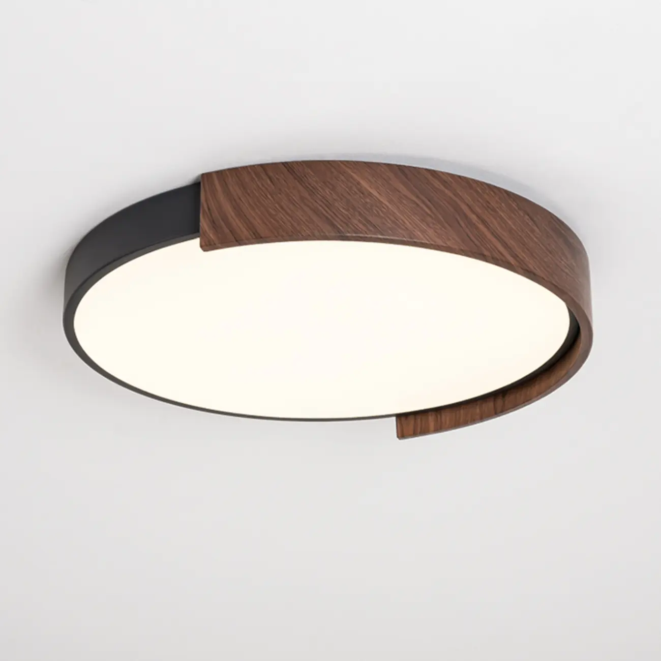 Dimmable Black LED Flush Mount Ceiling Light for Bedroom  Image - 8 | homeyfad