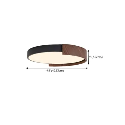 Dimmable Black LED Flush Mount Ceiling Light for Bedroom  Image - 16