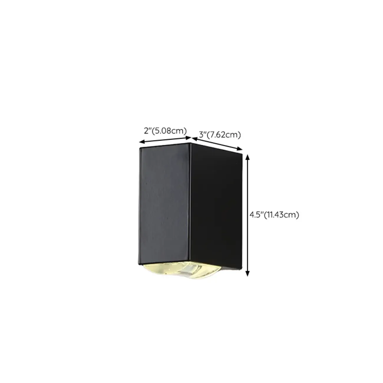 Outdoor 2 Lights Up & Down Clear Wall Sconce with Polymer Shade and Hardwired Power Source Image - 16