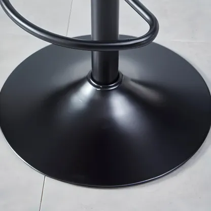 Bucket Adjustable Swivel Leather Bar Stools Image - 10