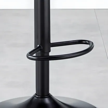 Bucket Adjustable Swivel Leather Bar Stools Image - 9