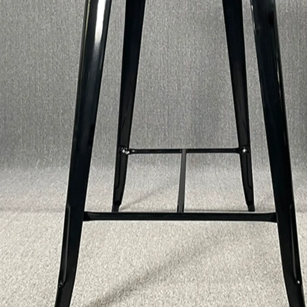 Industrial Brown Wood Black Metal Bar Tables Image - 6