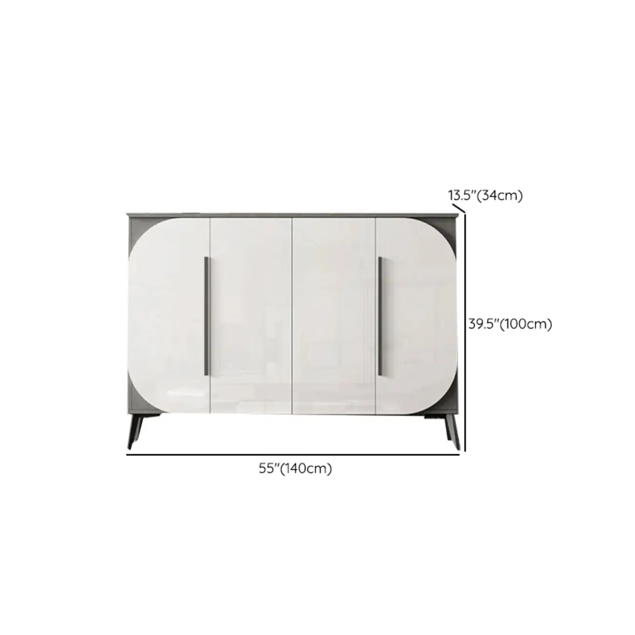 Trendy Gray-White Wooden Shoe Cabinet with Display Top Image - 21 | homeyfad