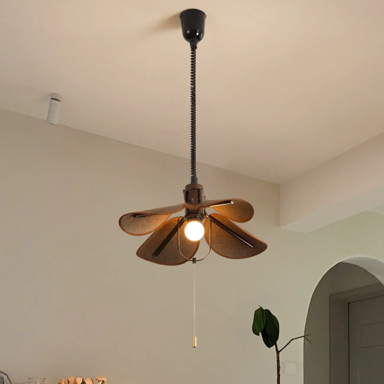 Rustic Unique Petal Shape Pendant Light Adjustable for Kitchen Image - 1 | homeyfad