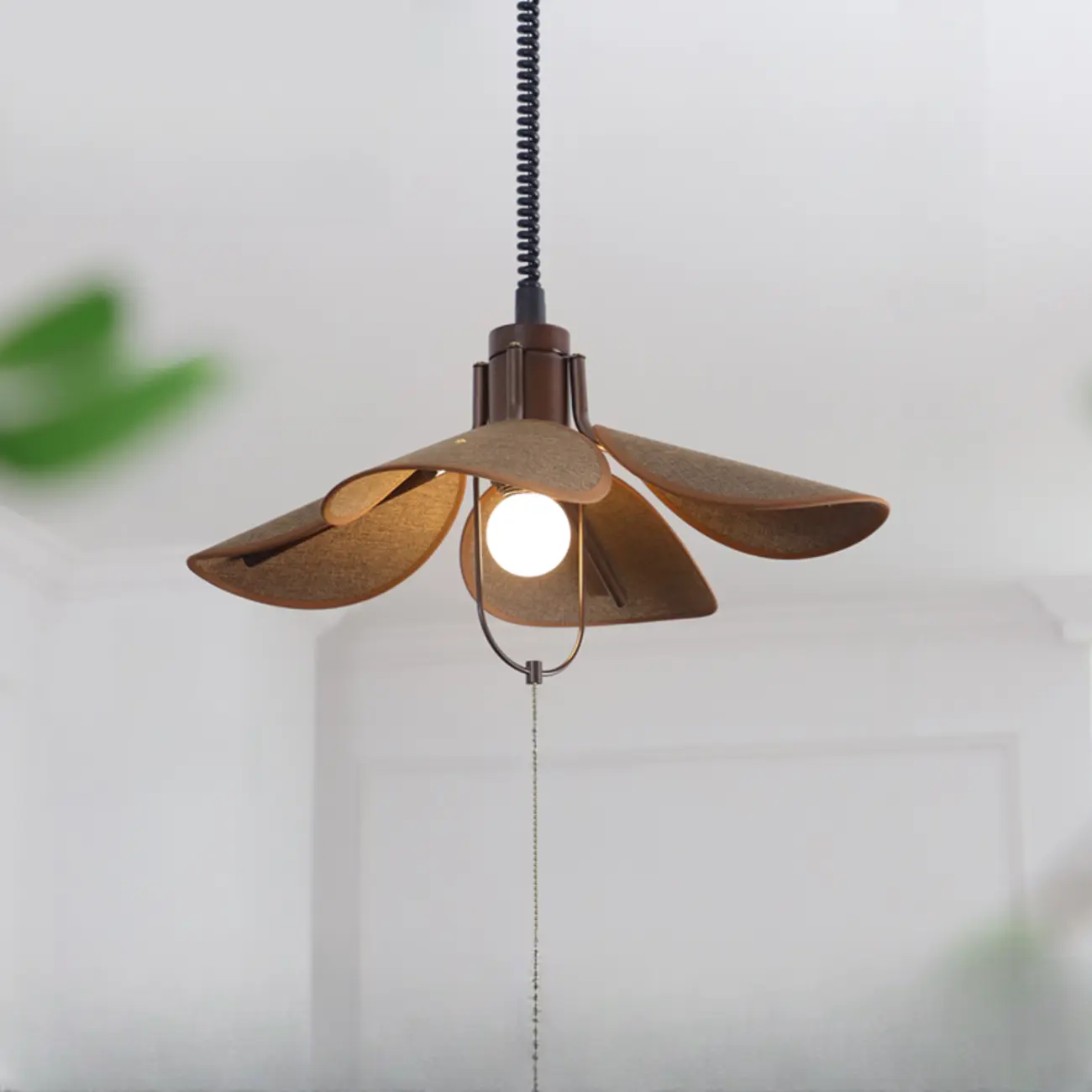 Rustic Unique Petal Shape Pendant Light Adjustable for Kitchen Image - 2 | homeyfad