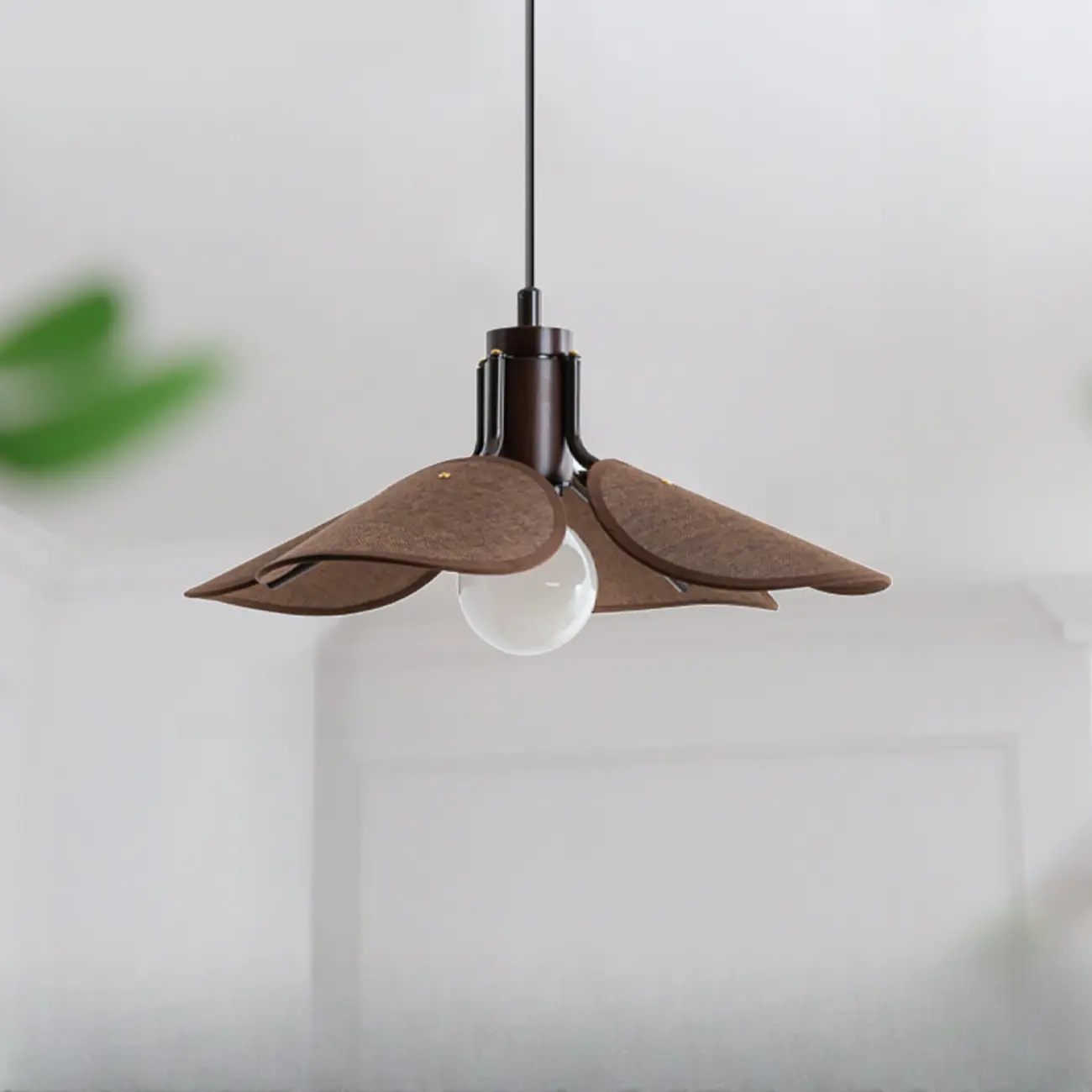 Rustic Unique Petal Shape Pendant Light Adjustable for Kitchen Image - 3 | homeyfad