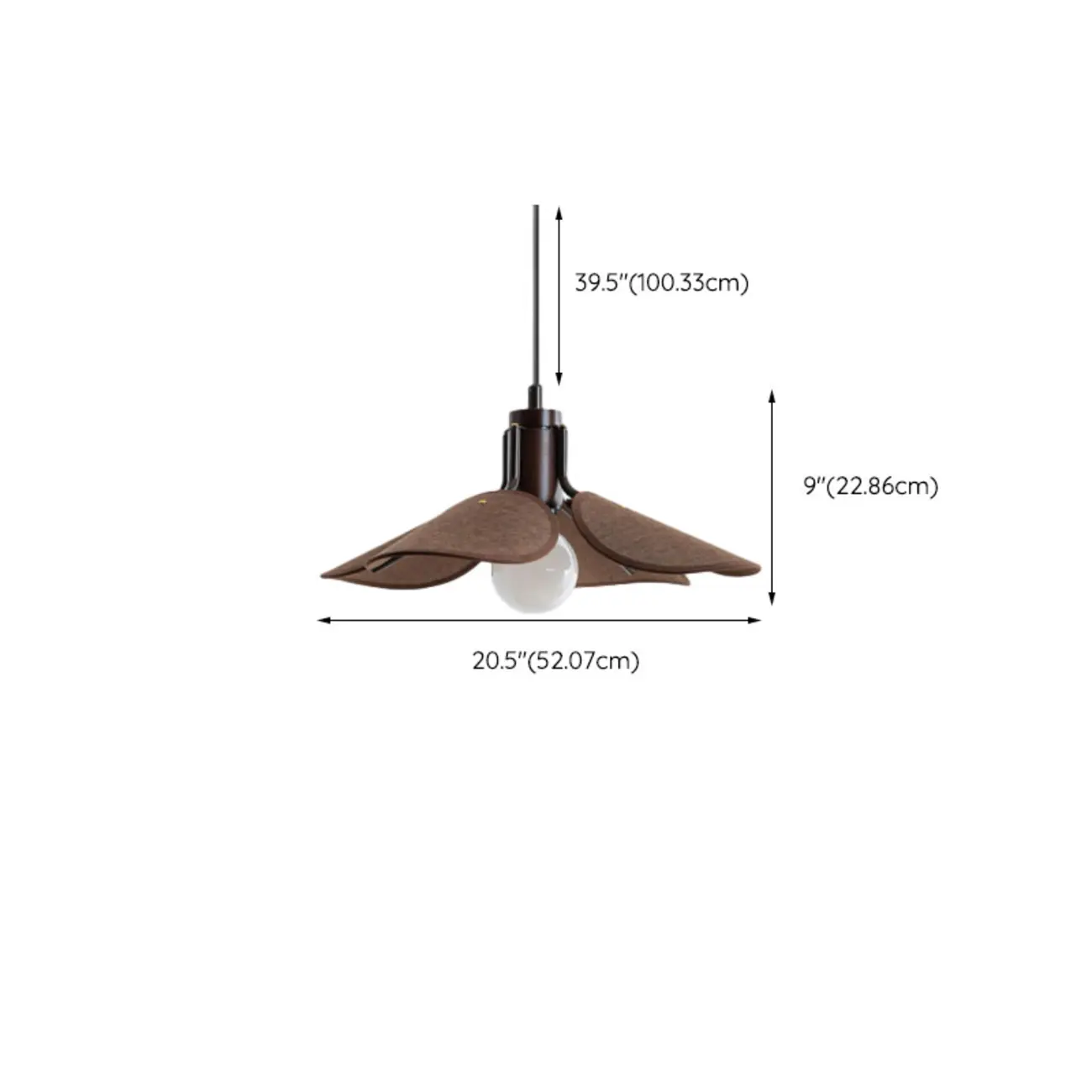 Rustic Unique Petal Shape Pendant Light Adjustable for Kitchen Image - 10 | homeyfad