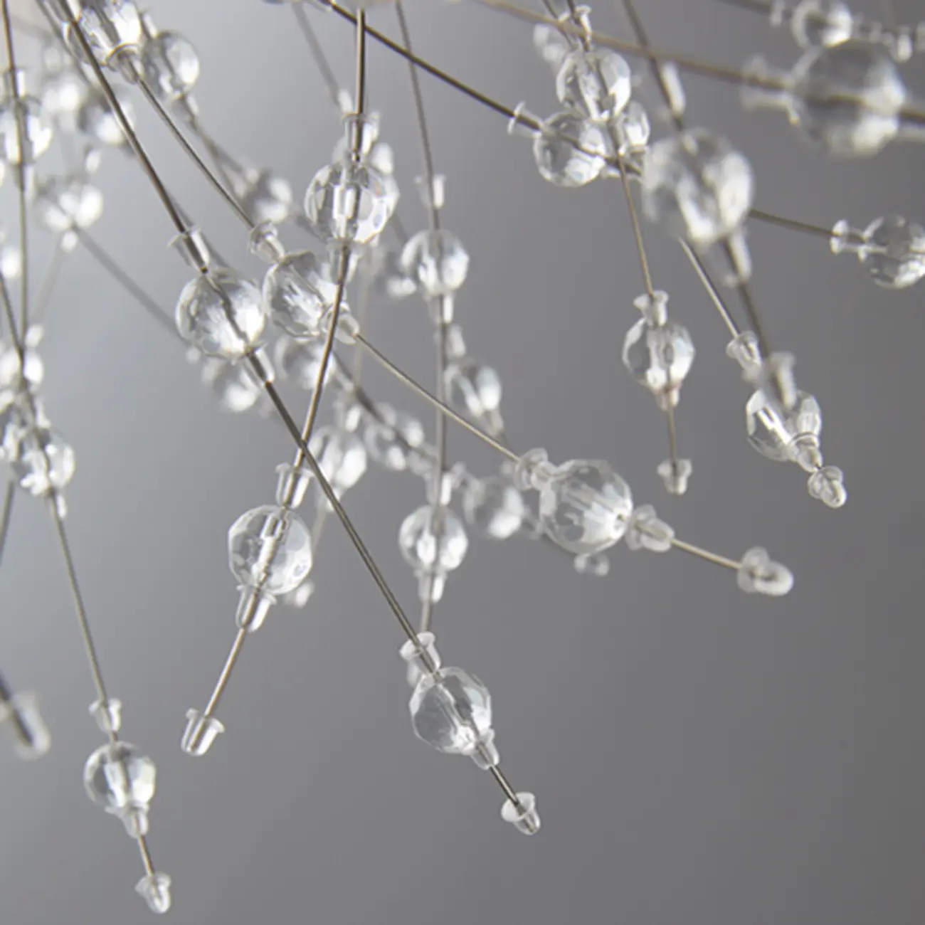 Modern Crystal Semi-Flush Ceiling Light for Living Room Image - 9 | homeyfad