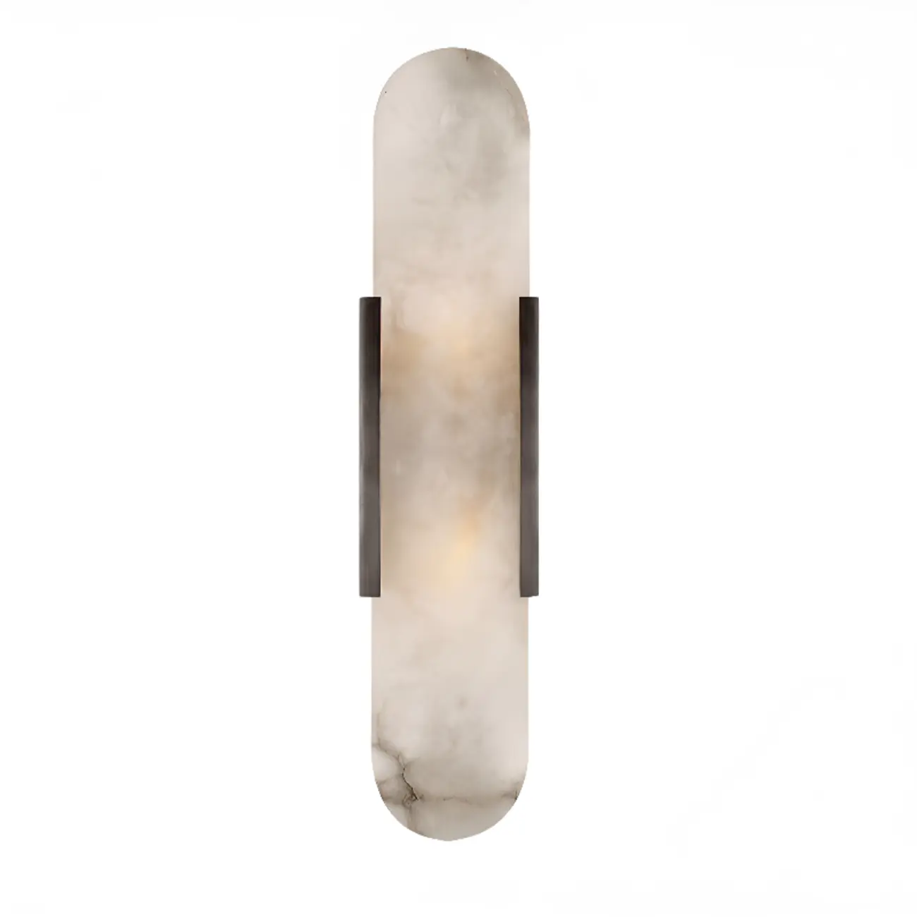 Modern Geometric Stone Wall Sconce with Bi-Pin Bulb Image - 7 | homeyfad