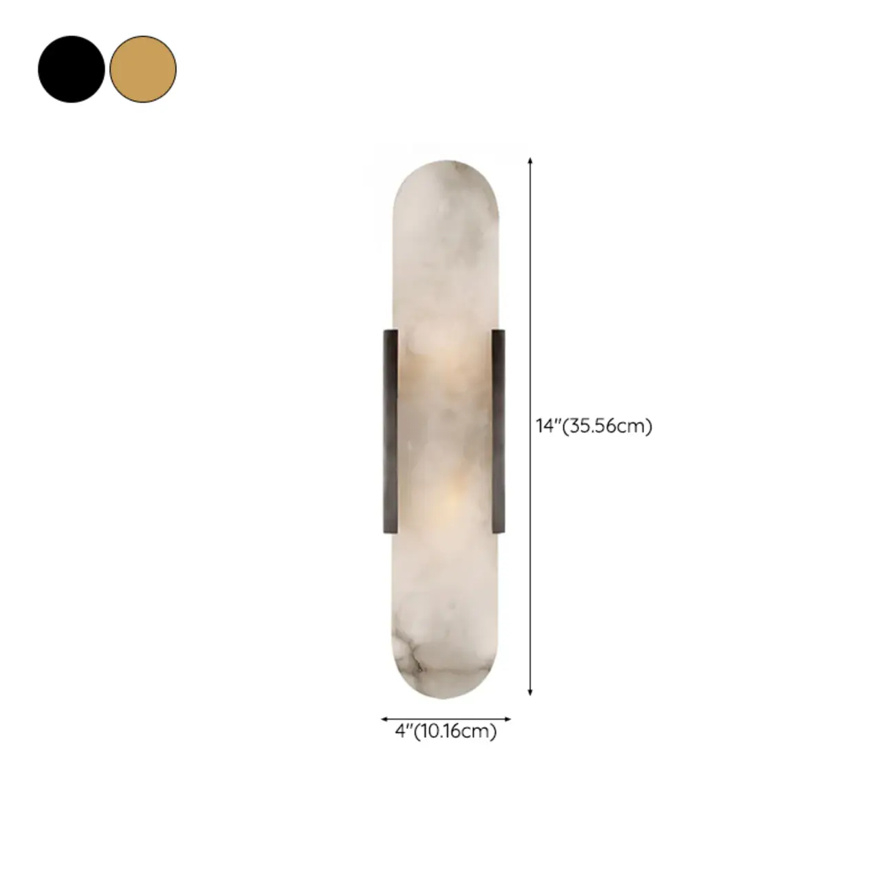 Modern Geometric Stone Wall Sconce with Bi-Pin Bulb Image - 16 | homeyfad