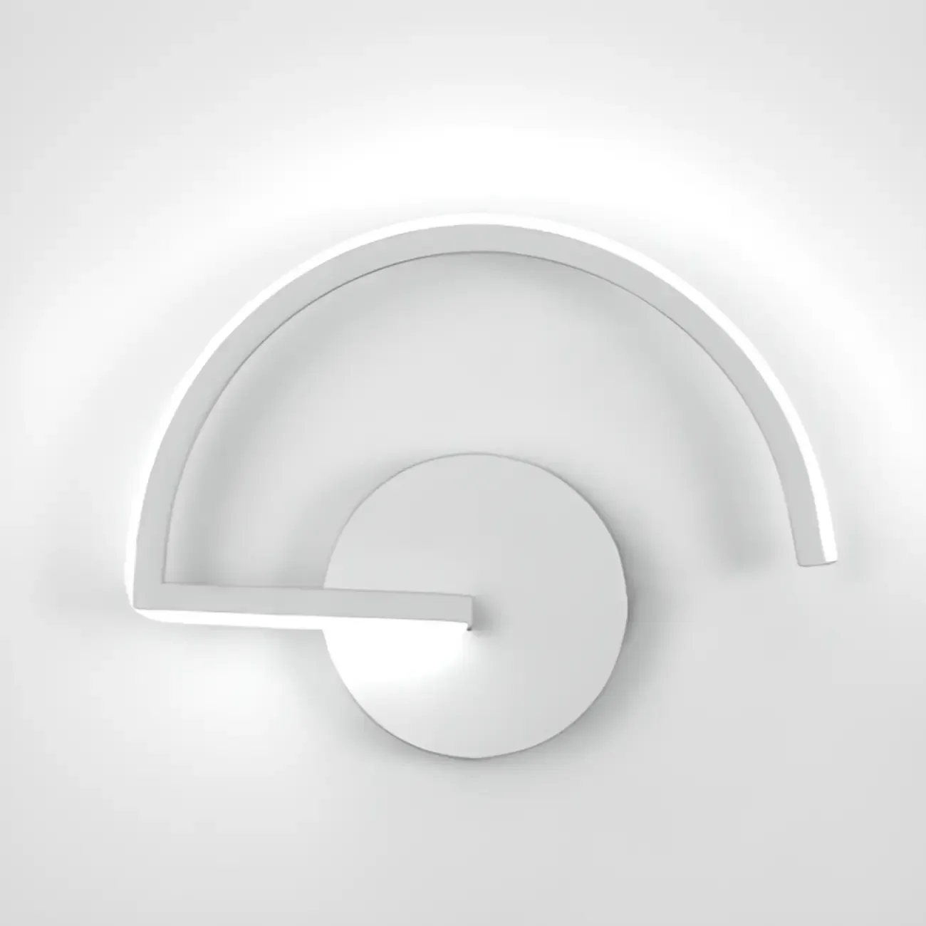 Modern Minimalist LED Wall Light with Arch Design Image - 6
