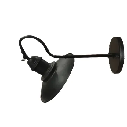 Rustic Iron Outdoor Wall Light with LED Adaptability Image - 7