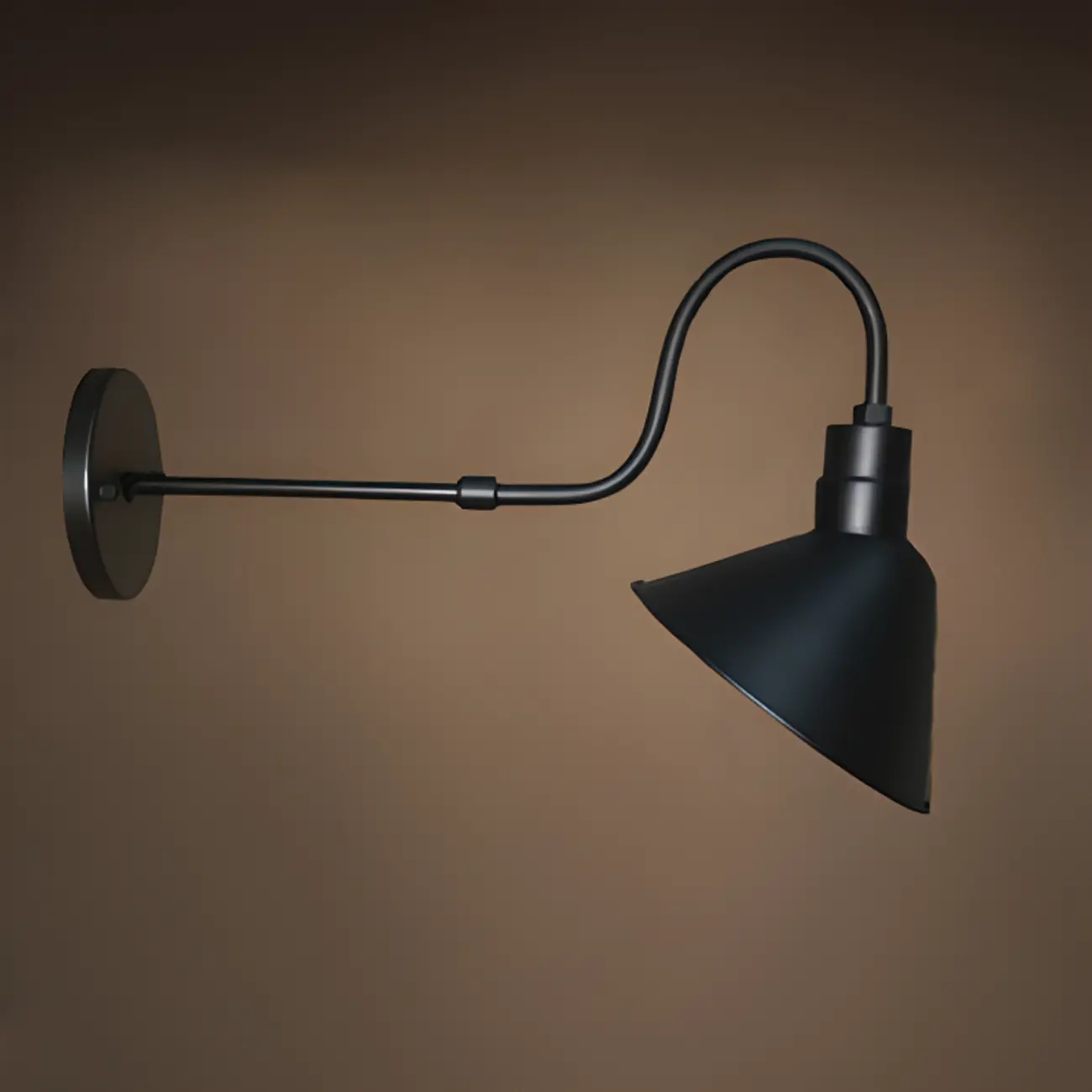 Rustic Iron Outdoor Wall Light with LED Adaptability Image - 8 | homeyfad