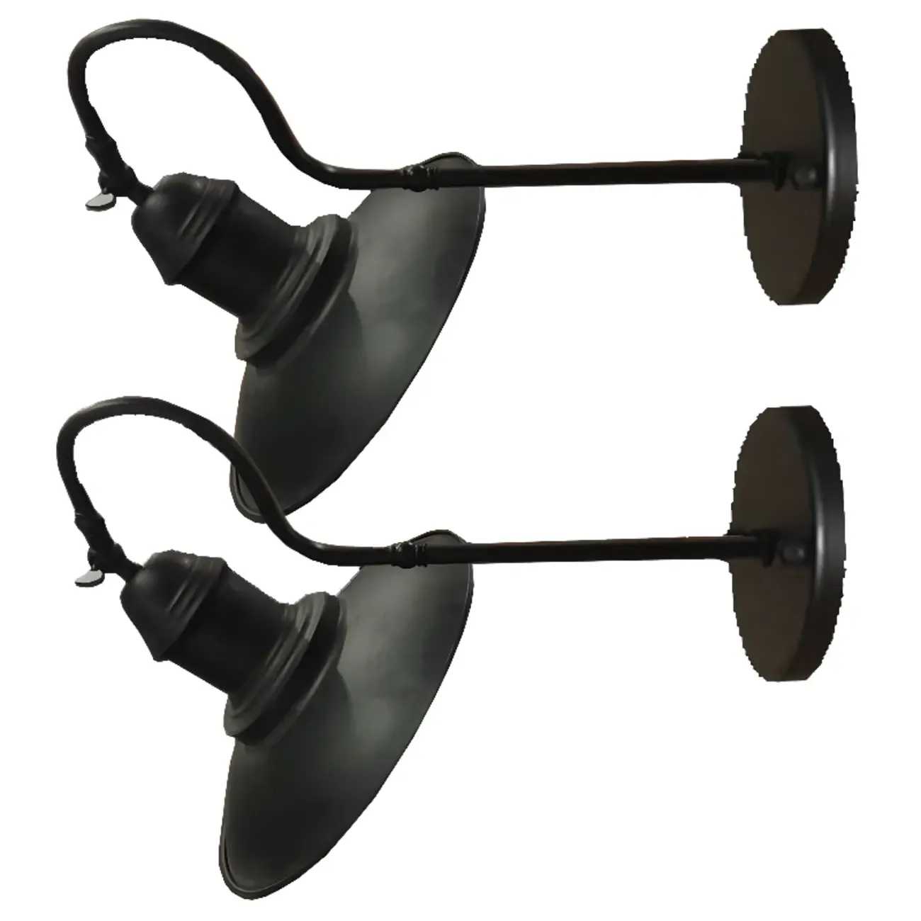 Rustic Iron Outdoor Wall Light with LED Adaptability Image - 10