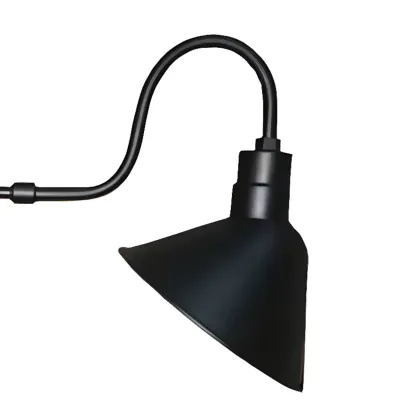 Rustic Iron Outdoor Wall Light with LED Adaptability Image - 12