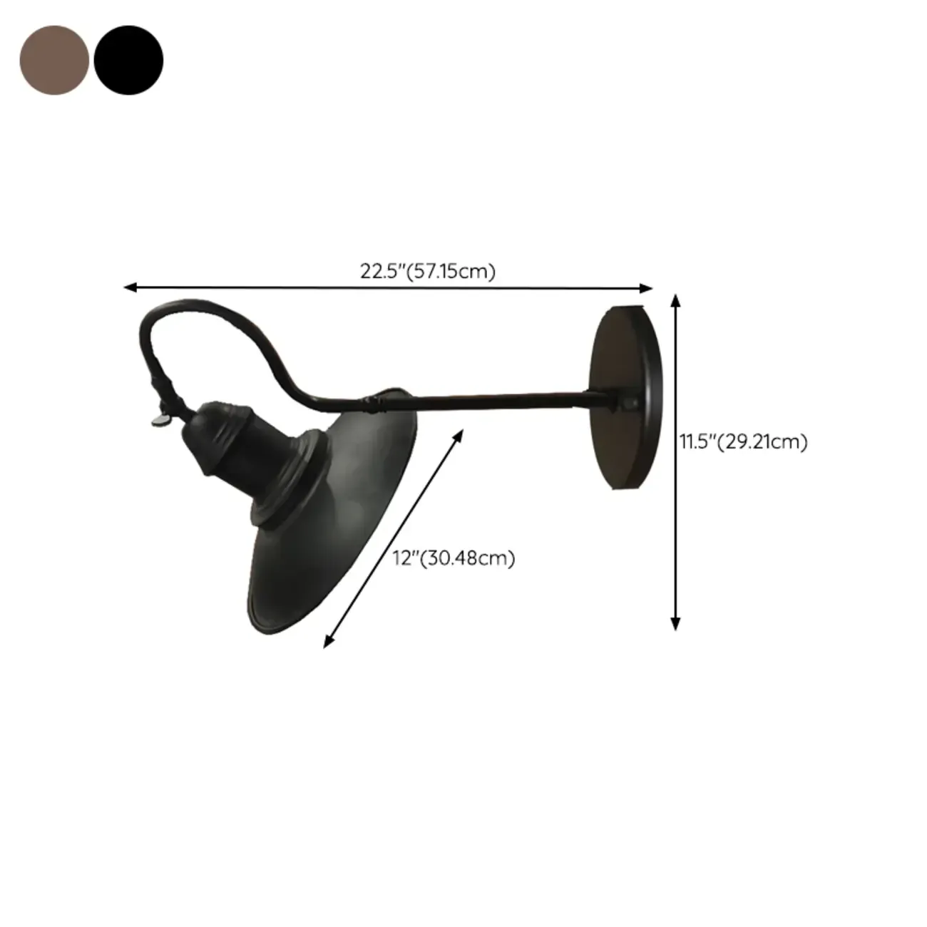 Rustic Iron Outdoor Wall Light with LED Adaptability Image - 16