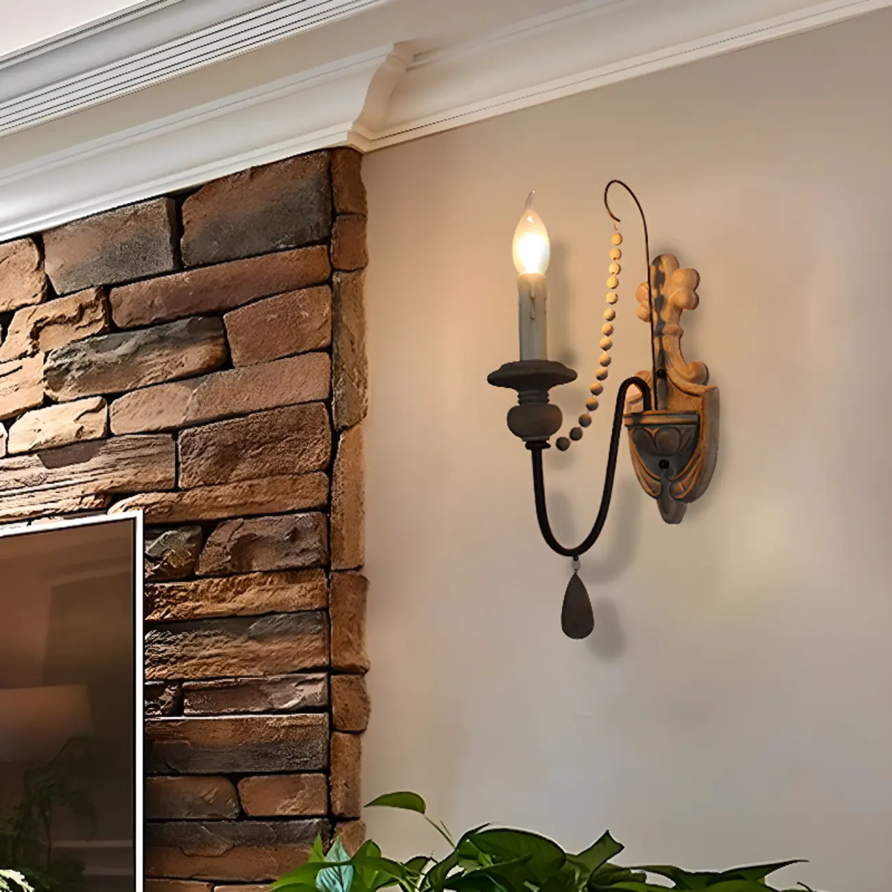 Vintage Candelabra Crystal Wall Sconce for Indoor Lighting Image - 3 | homeyfad