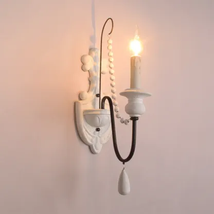 Vintage Candelabra Crystal Wall Sconce for Indoor Lighting Image - 11