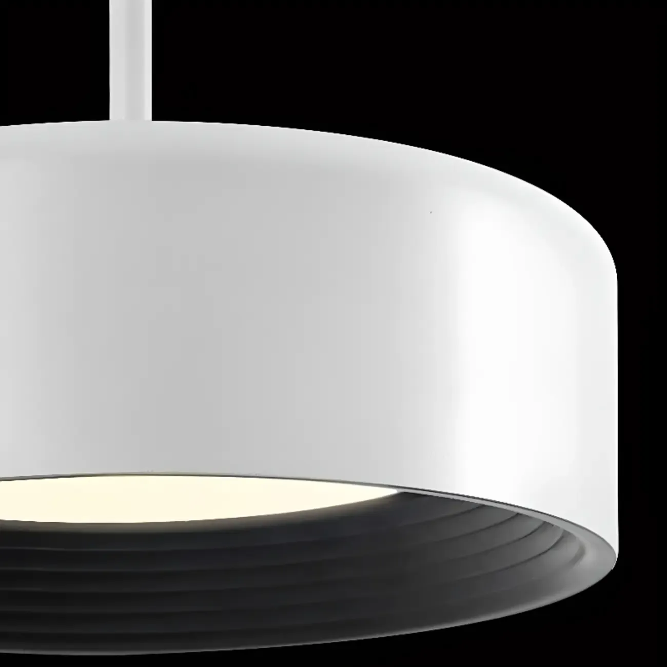 3-Light Dimmable LED Kitchen Island Light Metal Drum Minimalist Image - 8