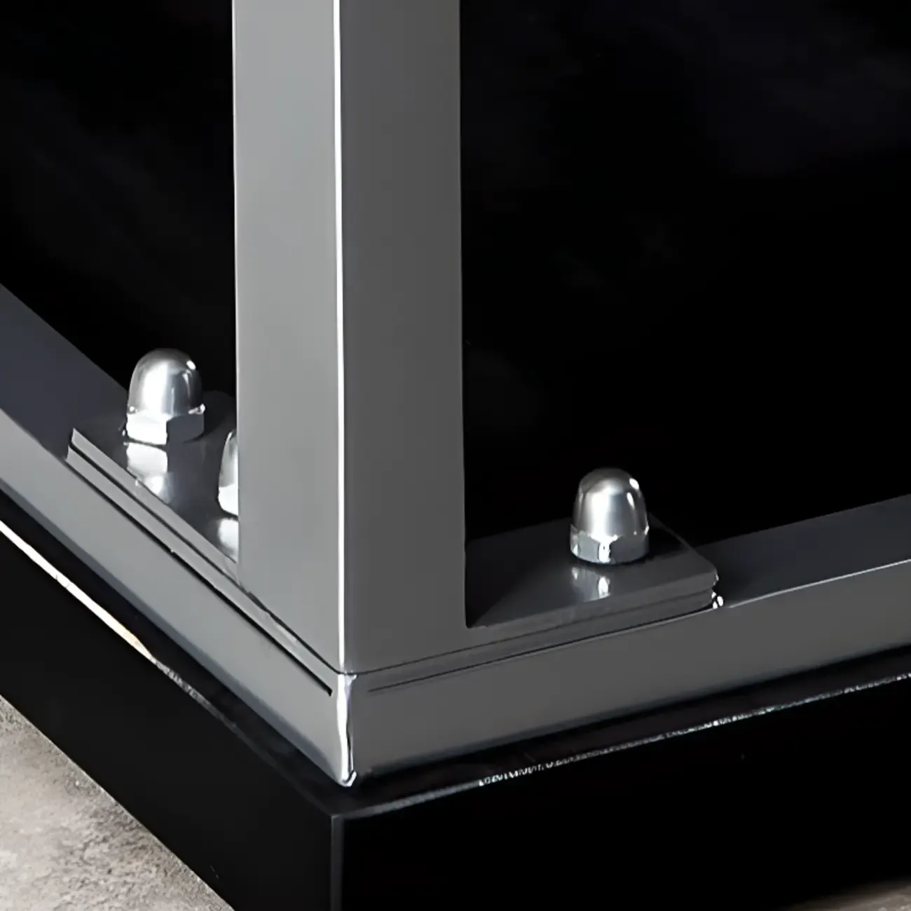 Old School Pine Coal Bistro Table with Foot Platform Image - 8