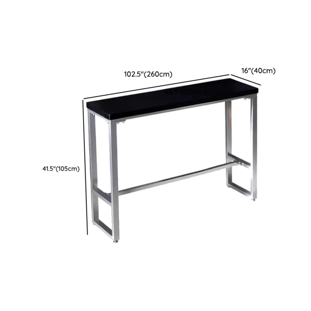 Old School Pine Coal Bistro Table with Foot Platform Image - 21