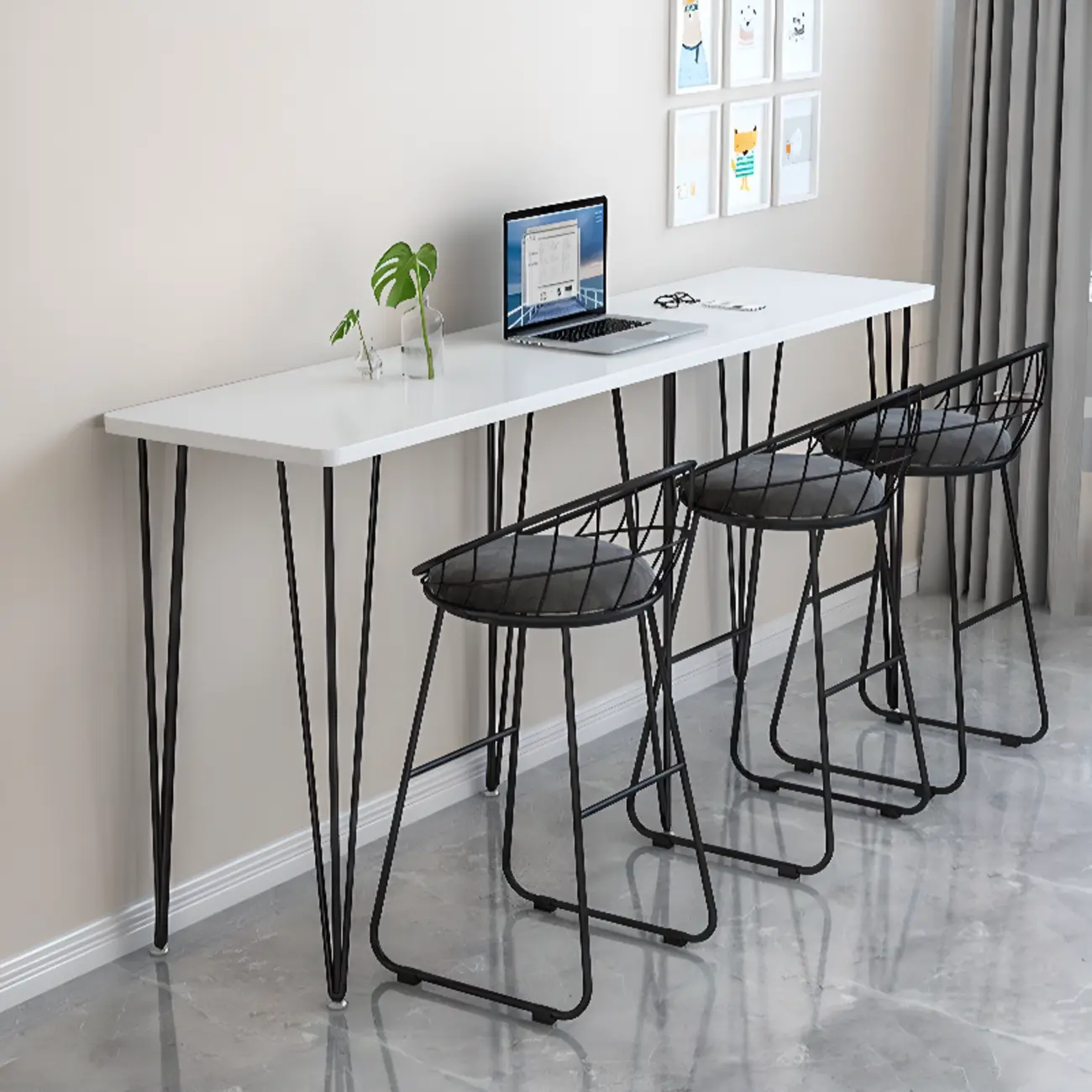 Modish Wooden Counter Height Bar Tables Image - 1 | homeyfad