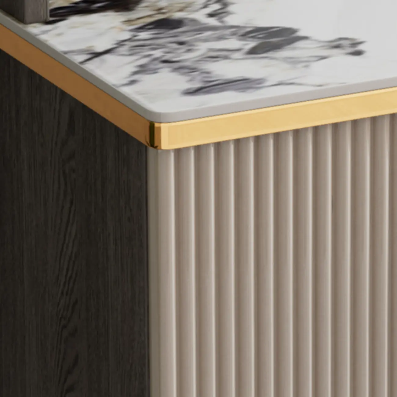 Glam Adjustable Wooden Dining Hutch China Cabinet Image - 11 | homeyfad