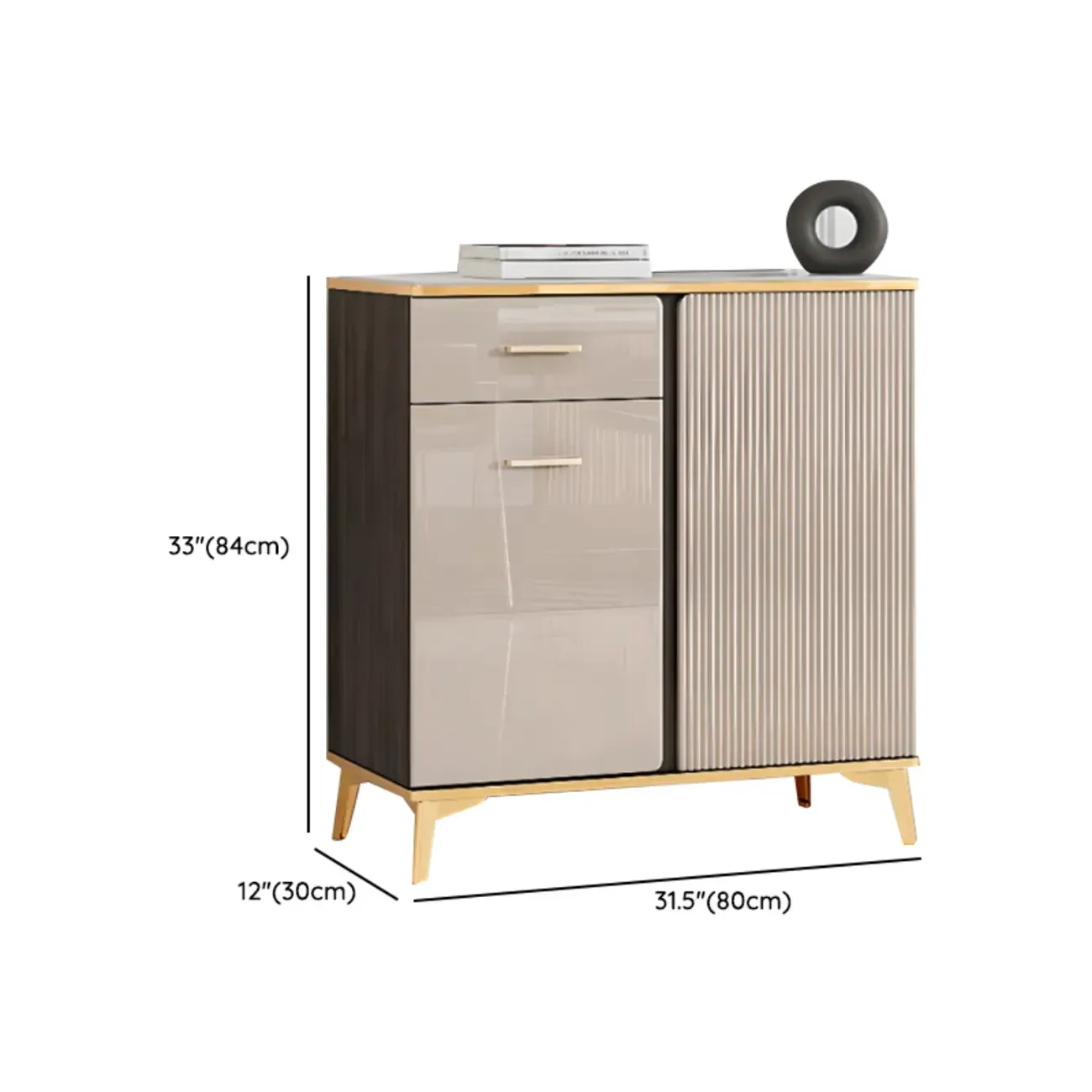 Glam Adjustable Wooden Dining Hutch China Cabinet Image - 15