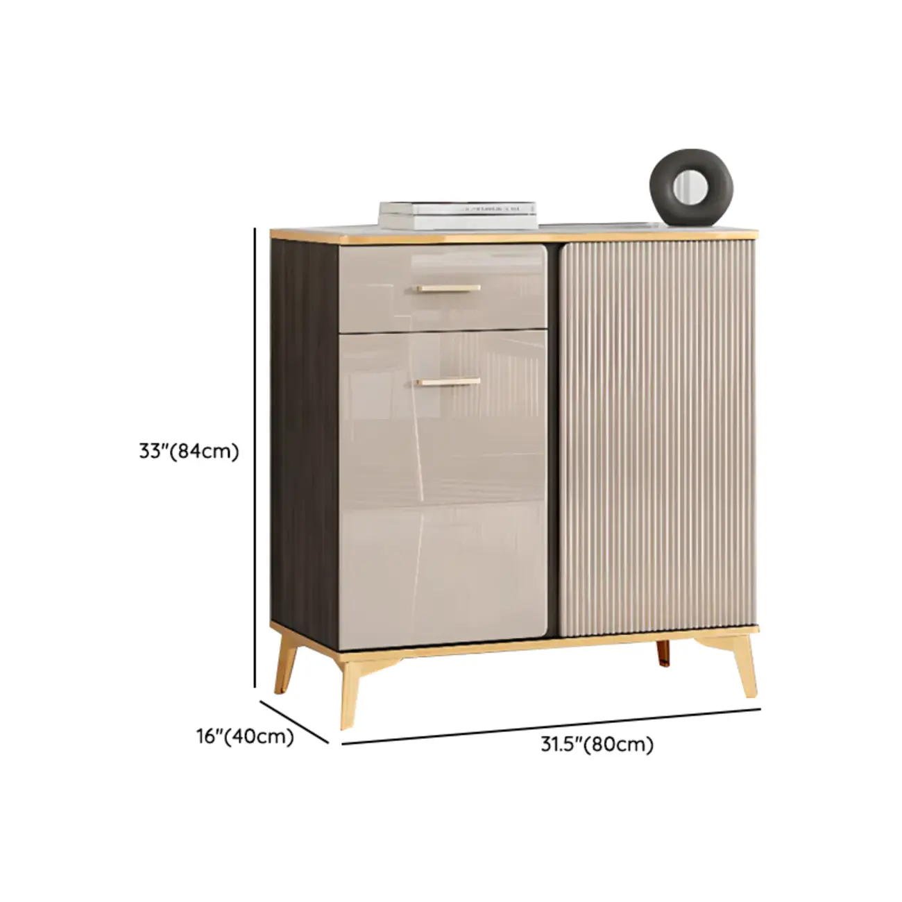 Glam Adjustable Wooden Dining Hutch China Cabinet Image - 21 | homeyfad