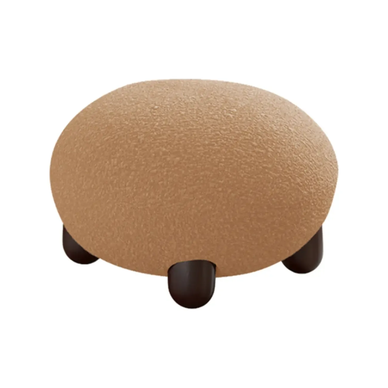 Durable Fabric Accent Chair with Curved Back for Living Room Image - 9