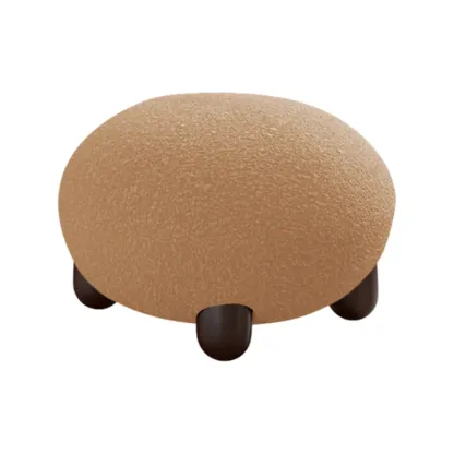 Durable Fabric Accent Chair with Curved Back for Living Room Image - 9