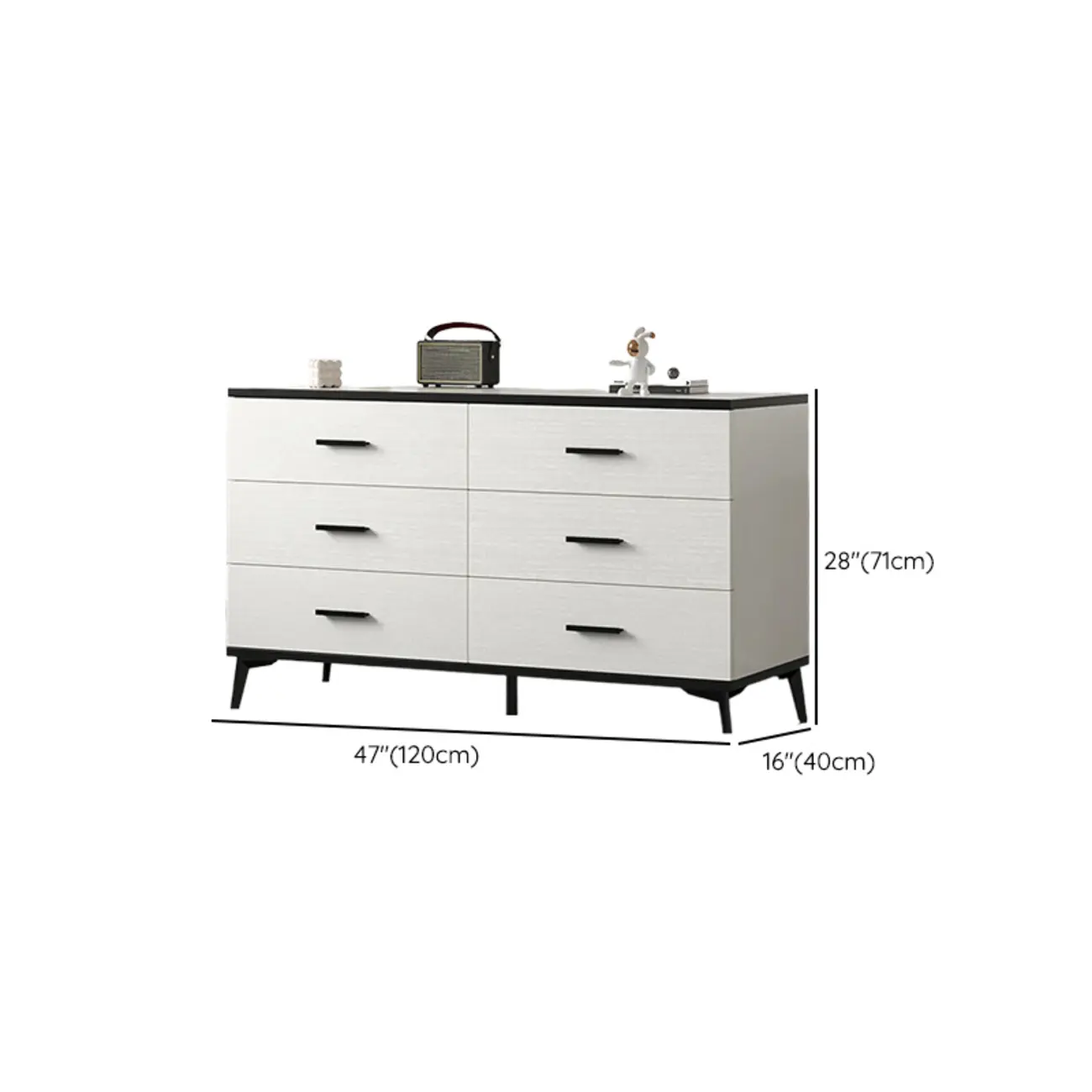 Modern White Wooden Gold Accent Storage Cabinet for Parlor Image - 21 | homeyfad