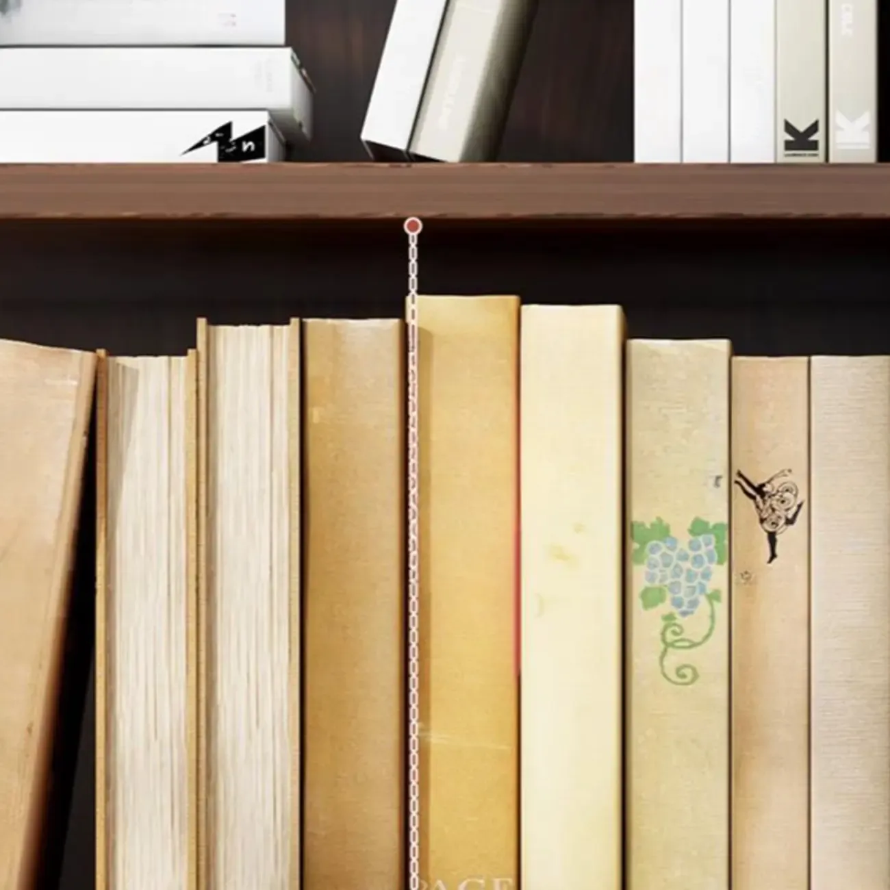 Modern Multi-Layer Brown Lumber Closed Back Bookcase Image - 15