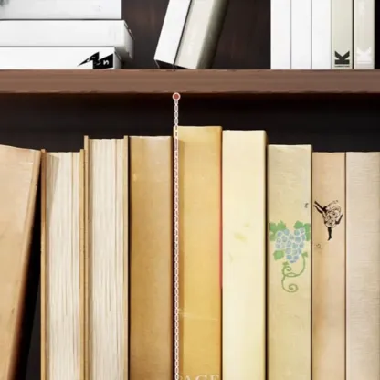 Modern Multi-Layer Brown Lumber Closed Back Bookcase Image - 15