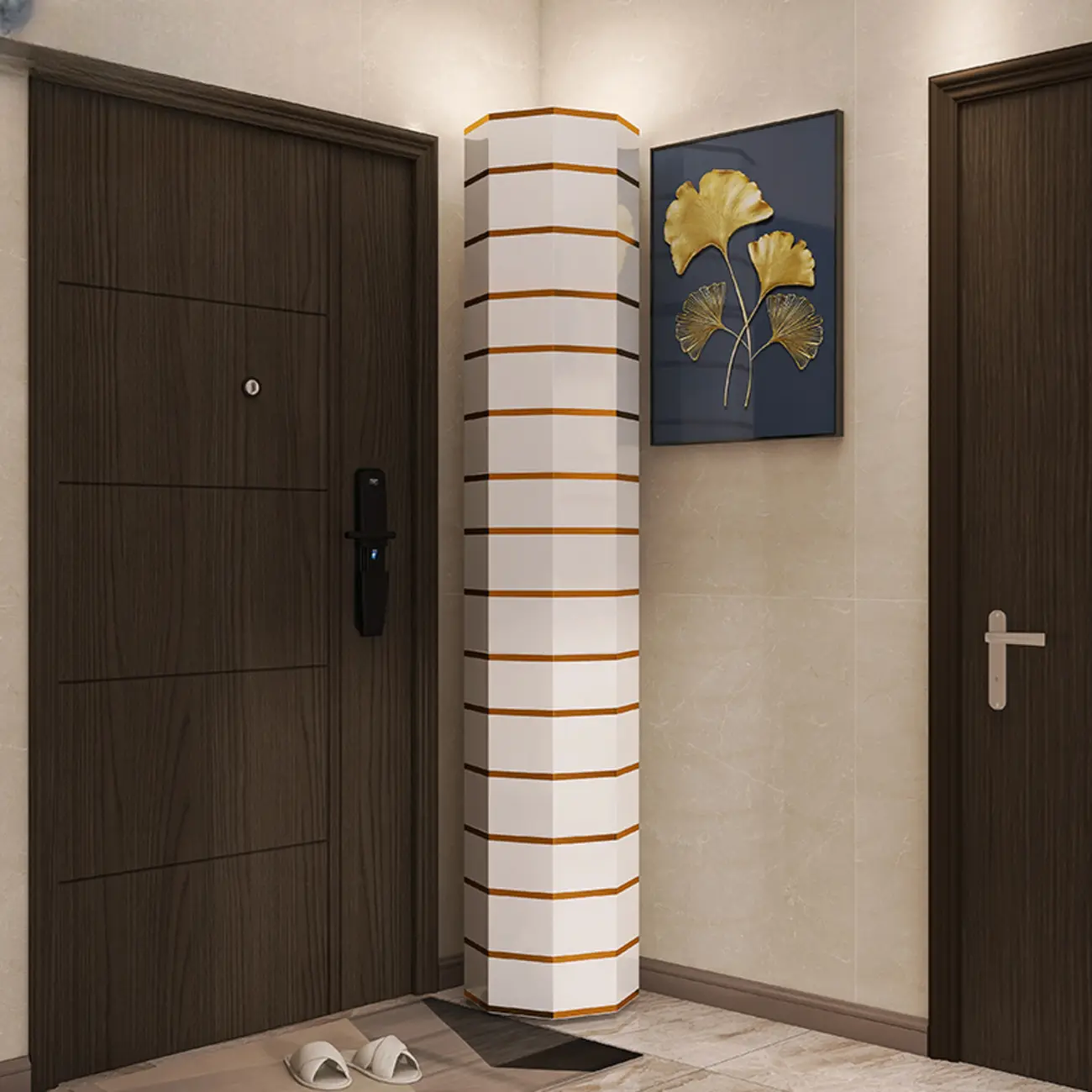 Rotating Glam White Metal Hexagon Entryway Shoe Cabinet Image - 19 | homeyfad