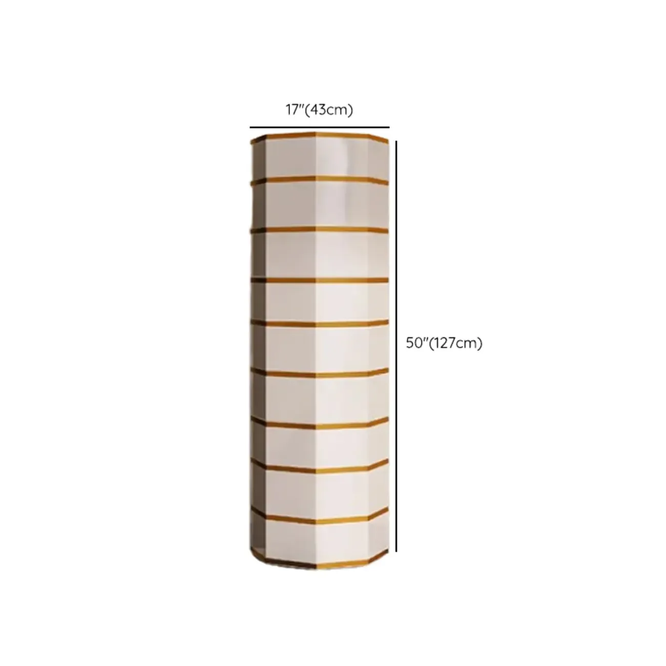 Rotating Glam White Metal Hexagon Entryway Shoe Cabinet Image - 29