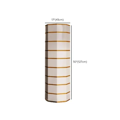 Rotating Glam White Metal Hexagon Entryway Shoe Cabinet Image - 29