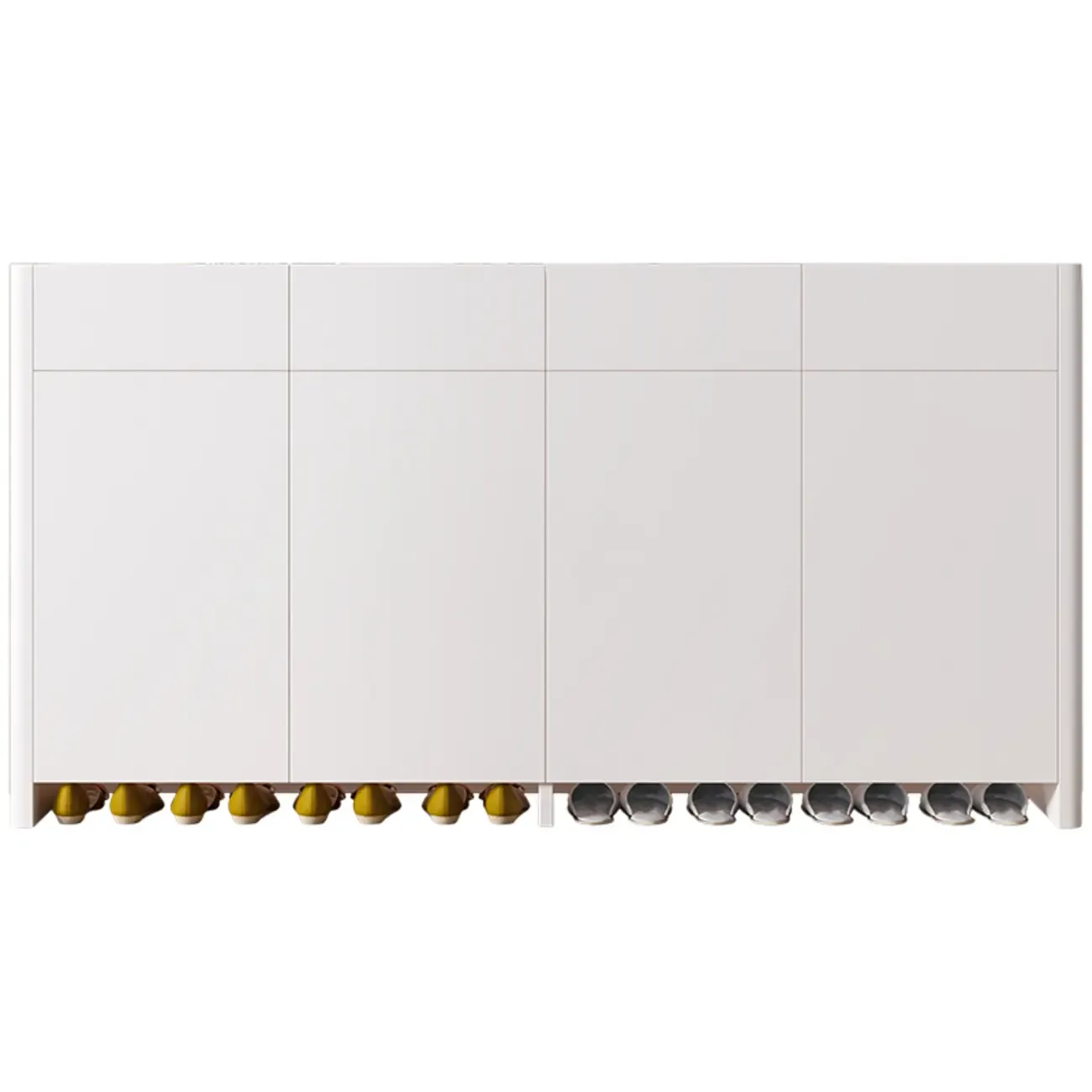 Minimalist Wood Adjustable Multi-Layer Entryway Shoe Cabinet Image - 2