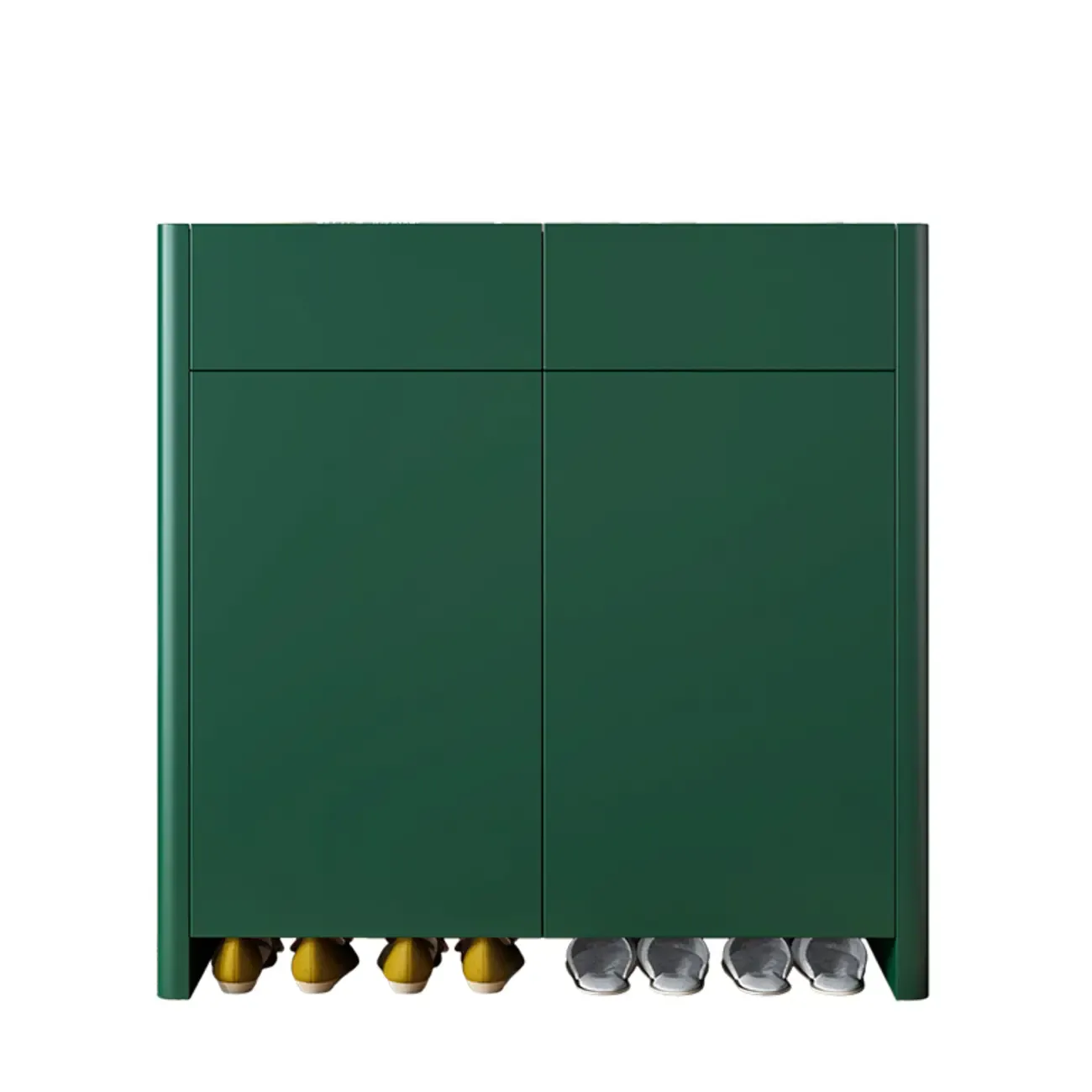 Minimalist Wood Adjustable Multi-Layer Entryway Shoe Cabinet Image - 3