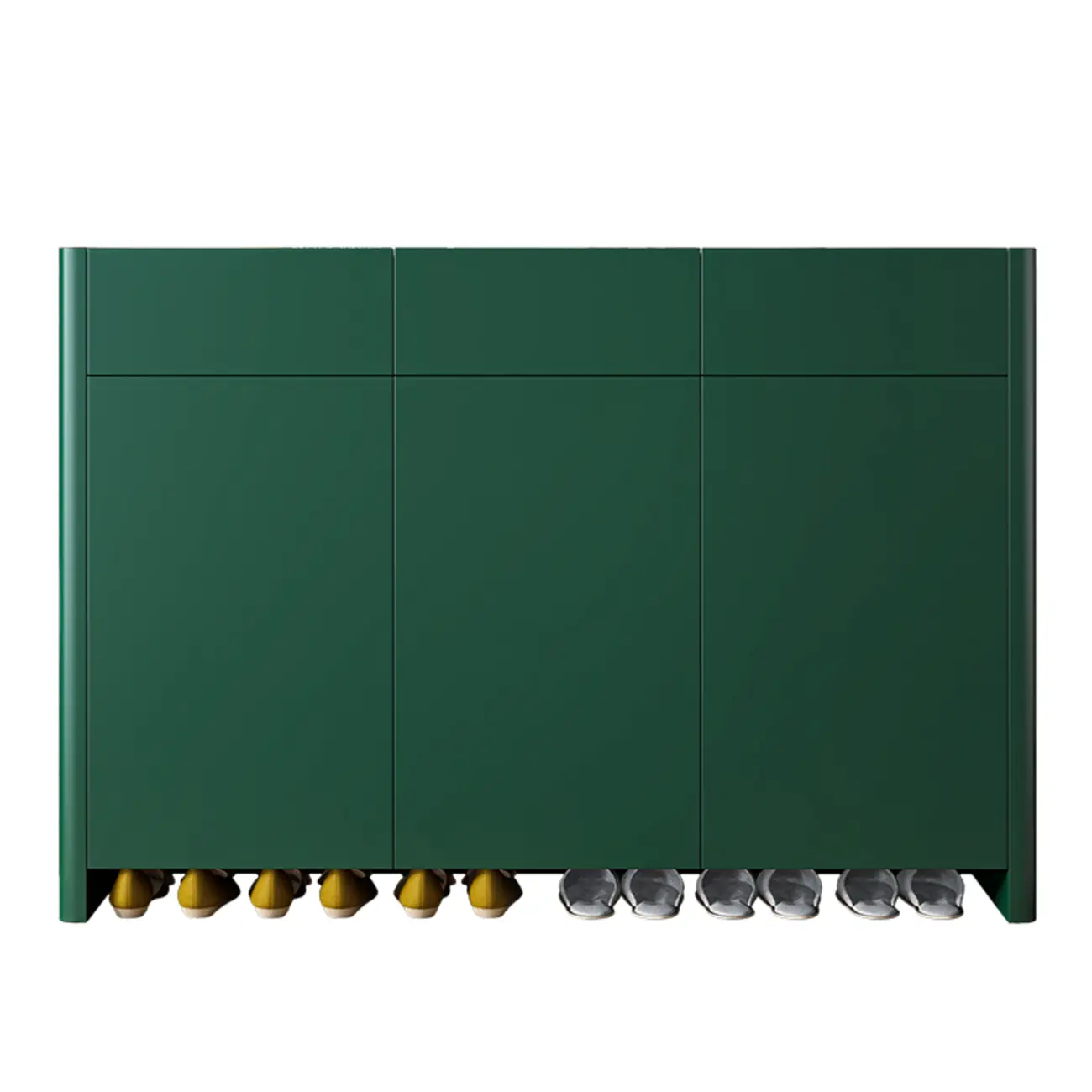 Minimalist Wood Adjustable Multi-Layer Entryway Shoe Cabinet Image - 4 | homeyfad