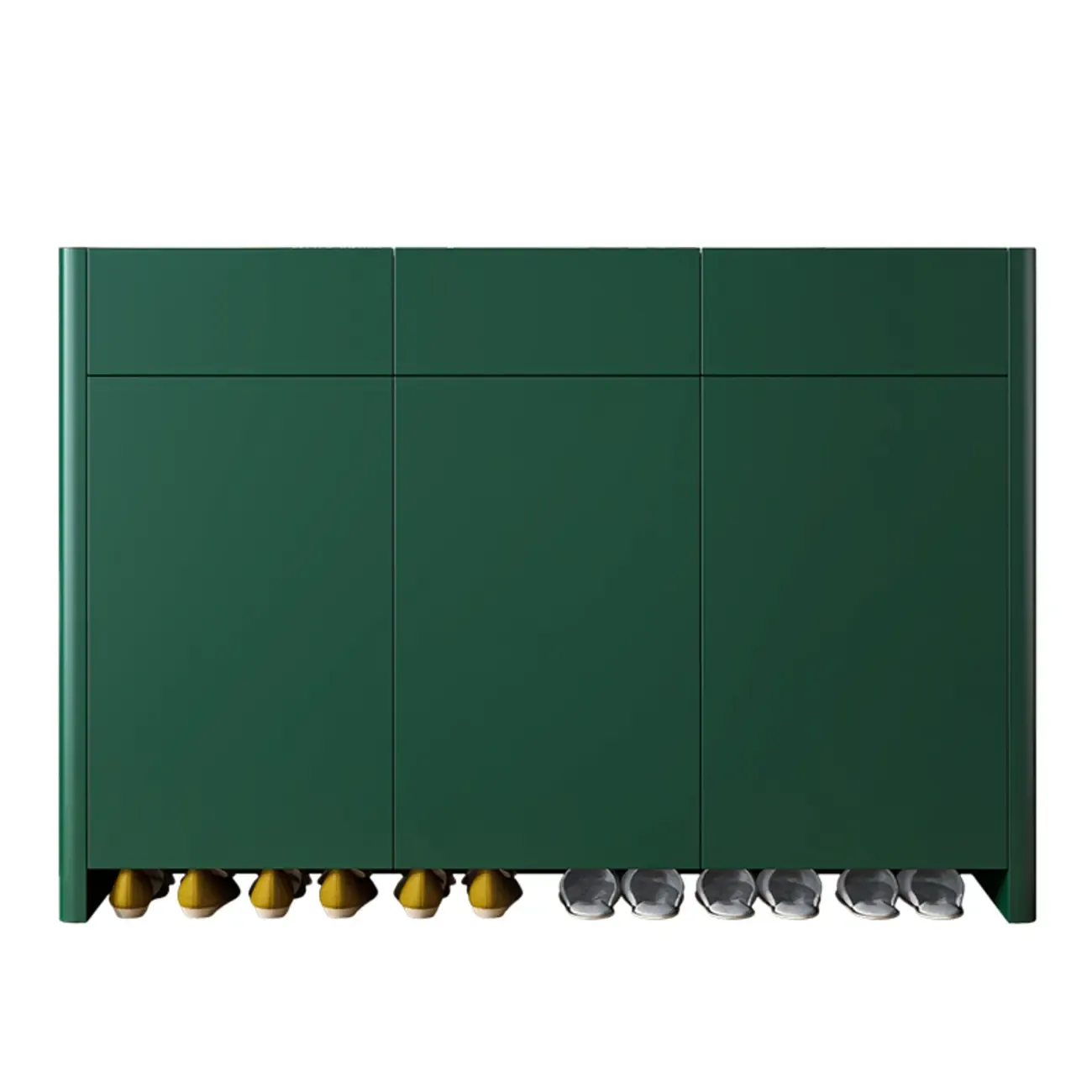 Minimalist Wood Adjustable Multi-Layer Entryway Shoe Cabinet Image - 4