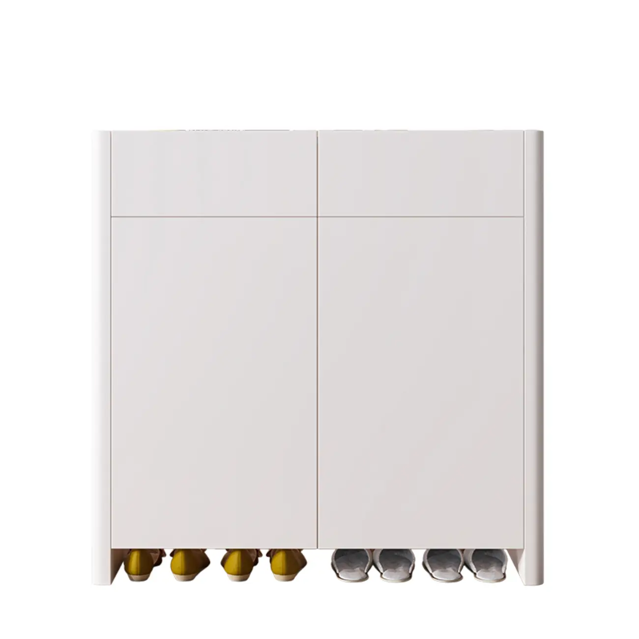 Minimalist Wood Adjustable Multi-Layer Entryway Shoe Cabinet Image - 5 | homeyfad