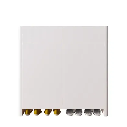 Minimalist Wood Adjustable Multi-Layer Entryway Shoe Cabinet Image - 5