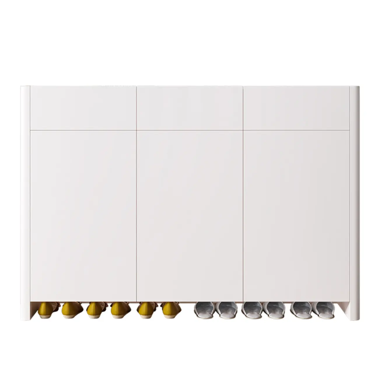 Minimalist Wood Adjustable Multi-Layer Entryway Shoe Cabinet Image - 6 | homeyfad